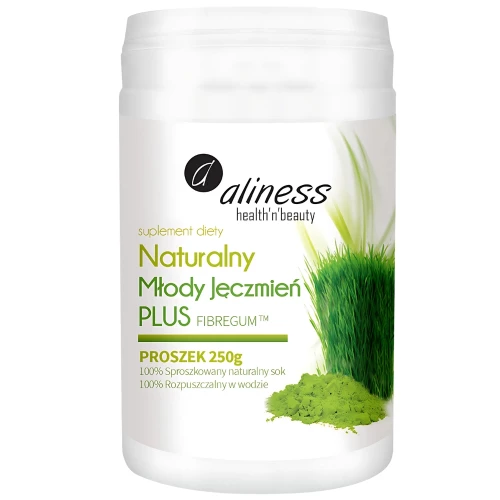 Aliness - Naturalny Młody Jęczmień PLUS - 250g Aliness - Naturalny Młody Jęczmień PLUS - 250g